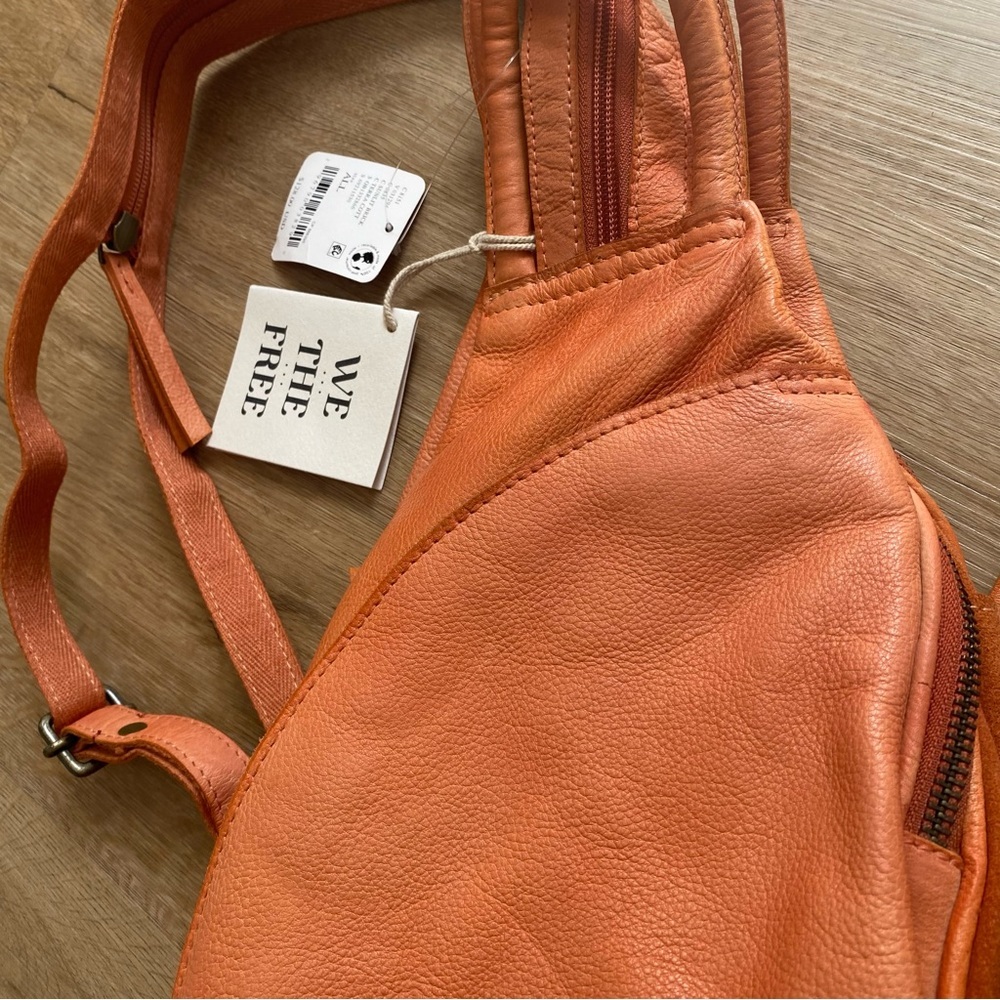 Free People We The Free Soho Convertible Sling in Orange - Picture 5 of 7